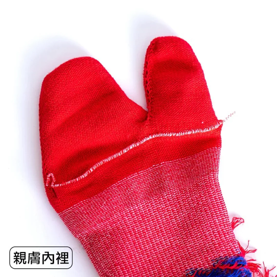 【母子鱷魚】機能國旗二趾襪 紅 BFJ111 - Image 5