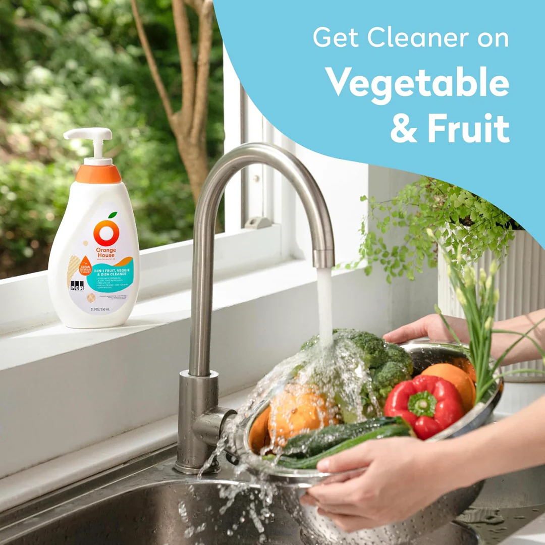 【橘子工坊】天然奶瓶蔬果清潔劑 3 in 1 Fruit, Veggie & Dish Cleaner 650ml x12pcs - Image 5