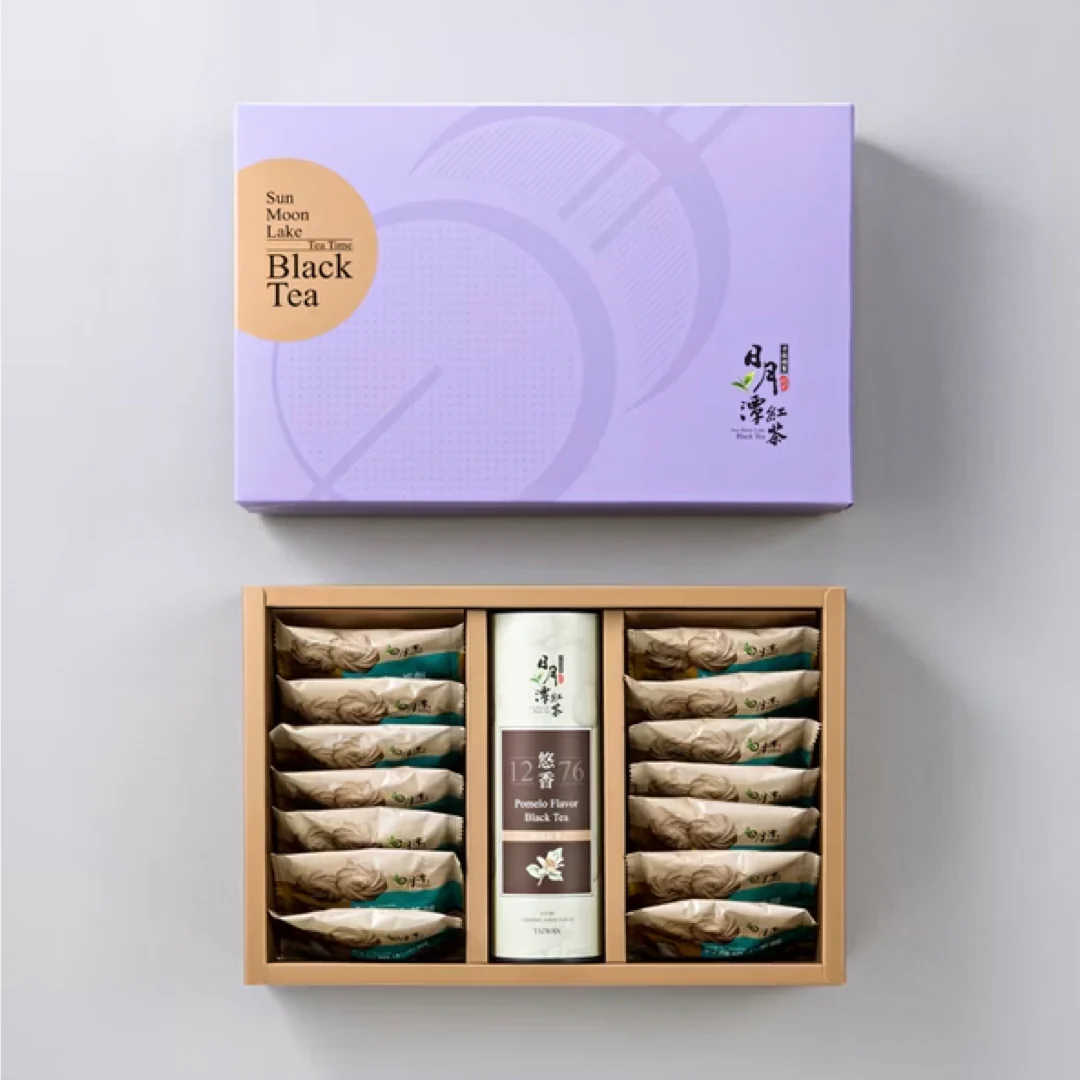 【魚池鄉農會】悠香柚花禮盒(悠香紅茶30g+阿薩姆小茶餅14片)Pomelo Flavor Black Tea 30g + Assam Tea Cookie 14pcs